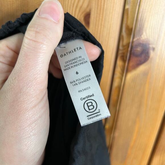 Athleta Brooklyn Textured Jogger Pants Women’s 6 Black Athleisure Casual Neutral - Picture 10 of 10